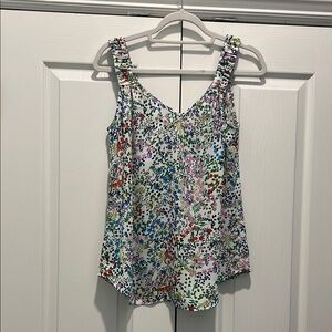 CAbi Red and Pink Camisole Top